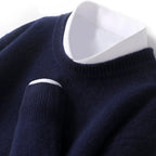 Pull homme à col double, douze coloris, du S au 3XL