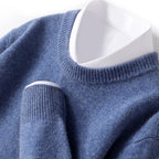 Pull homme à col double, douze coloris, du S au 3XL, bleu