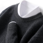 Pull homme à col double, douze coloris, du S au 3XL, gris foncé
