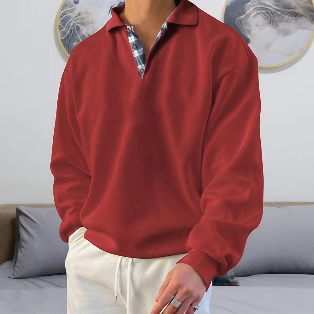 Pull homme pour l'automne, neuf coloris, du M au 3XL, rouge