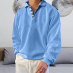 Pull homme pour l'automne, neuf coloris, du M au 3XL, bleu clair