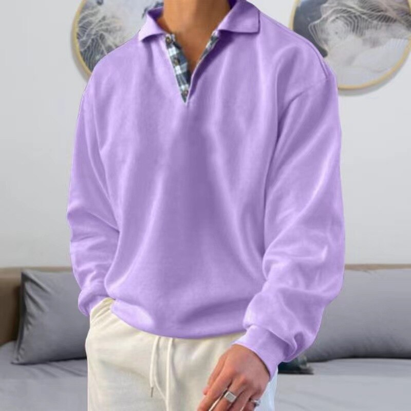 Pull homme pour l'automne, neuf coloris, du M au 3XL, violet