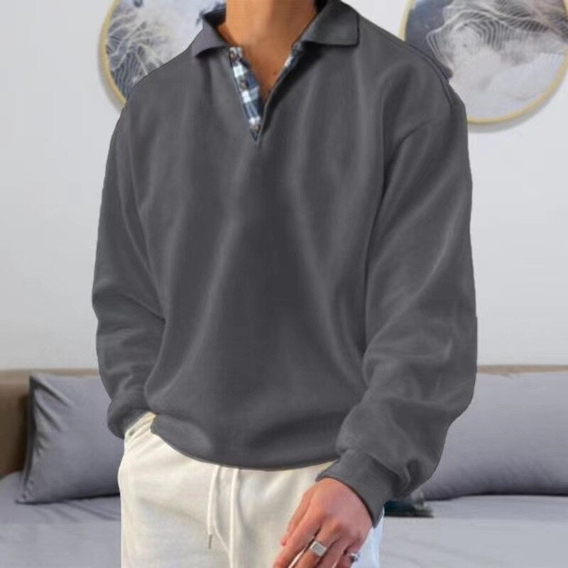 Pull homme pour l'automne, neuf coloris, du M au 3XL, gris