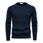 Pull homme coupe ajustée, cinq coloris, du S au 2XL, bleu marine