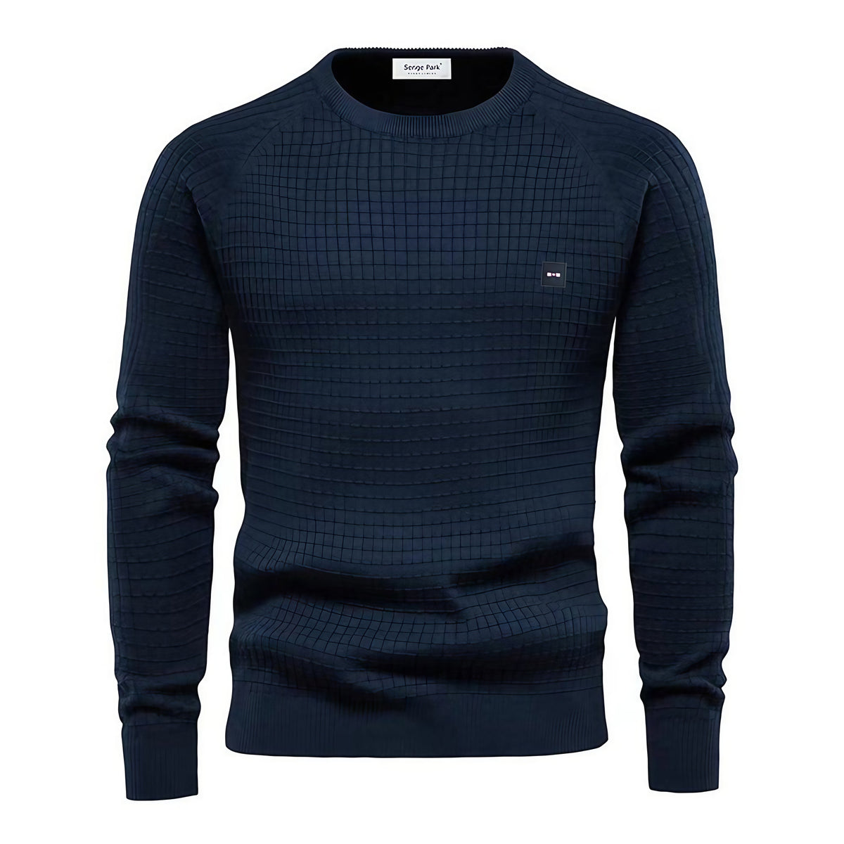 Pull homme coupe ajustée, cinq coloris, du S au 2XL, bleu marine