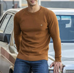 Pull homme coupe ajustée, cinq coloris, du S au 2XL