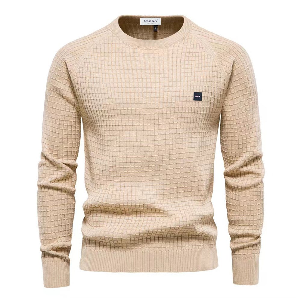 Pull homme coupe ajustée, cinq coloris, du S au 2XL, beige