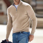 Pull homme coupe ajustée, six coloris, du S au 5XL, beige