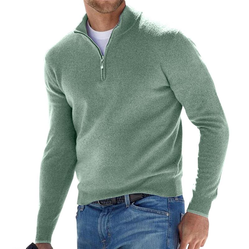 Pull homme coupe ajustée, six coloris, du S au 5XL, vert