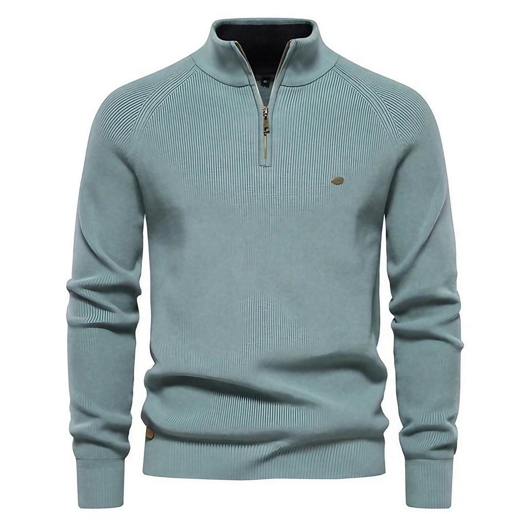 Pull homme à motif, coupe ajustée, cinq coloris, du S au 2XL, bleu mer