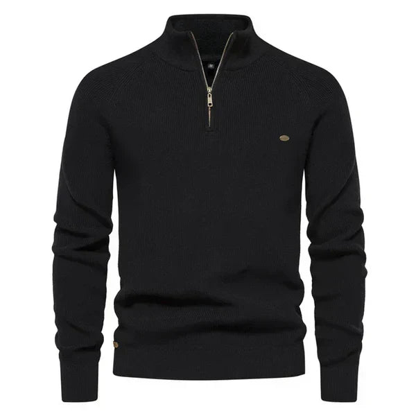 Pull homme à motif, coupe ajustée, cinq coloris, du S au 2XL, noir