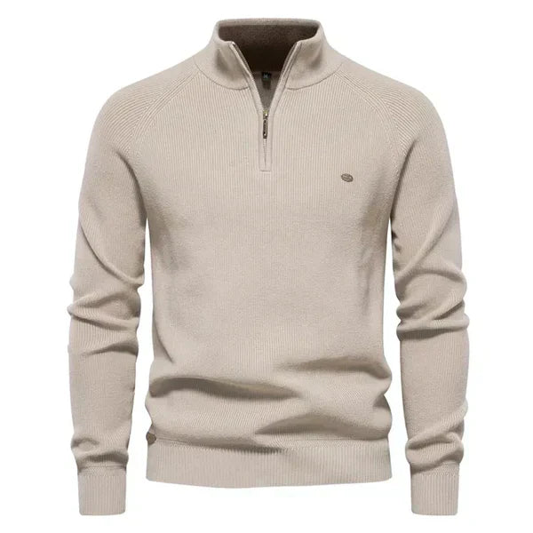 Pull homme à motif, coupe ajustée, cinq coloris, du S au 2XL, kaki