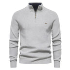 Pull homme à motif, coupe ajustée, cinq coloris, du S au 2XL, gris clair