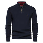 Pull homme à motif, coupe ajustée, cinq coloris, du S au 2XL, bleu marine