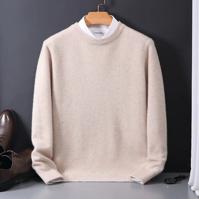 Pull homme coupe classique, cinq coloris, du M au 3XL, beige
