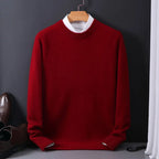 Pull homme coupe classique, cinq coloris, du M au 3XL, rouge