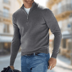 Pull homme de mi-saison, huit coloris, du XS au 5XL, gris