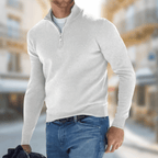 Pull homme de mi-saison, huit coloris, du XS au 5XL, blanc