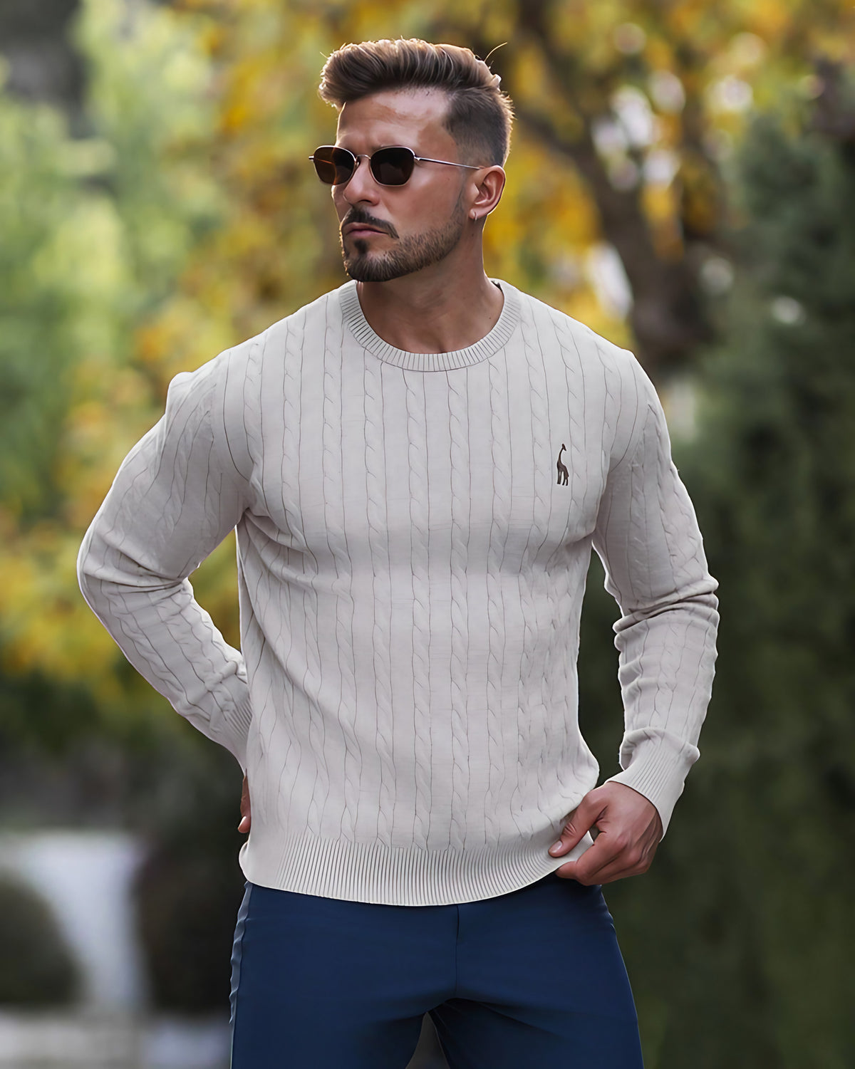Pull torsadé homme en maille, dix coloris, du M au 3XL, gris clair