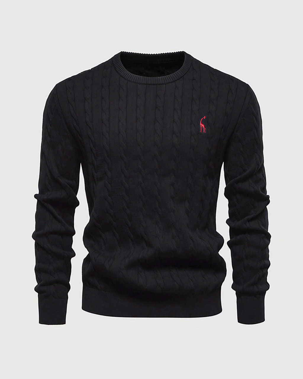 Pull torsadé homme en maille, dix coloris, du M au 3XL, noir
