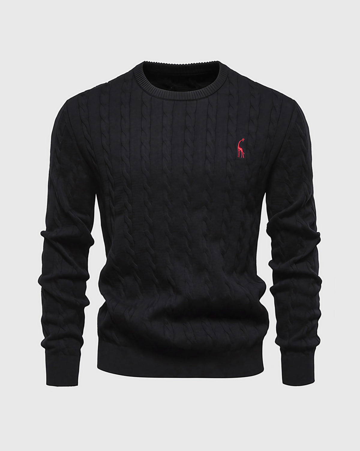 Pull torsadé homme en maille, dix coloris, du M au 3XL, noir