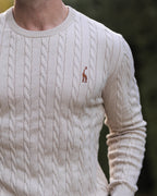 Pull torsadé homme en maille, dix coloris, du M au 3XL