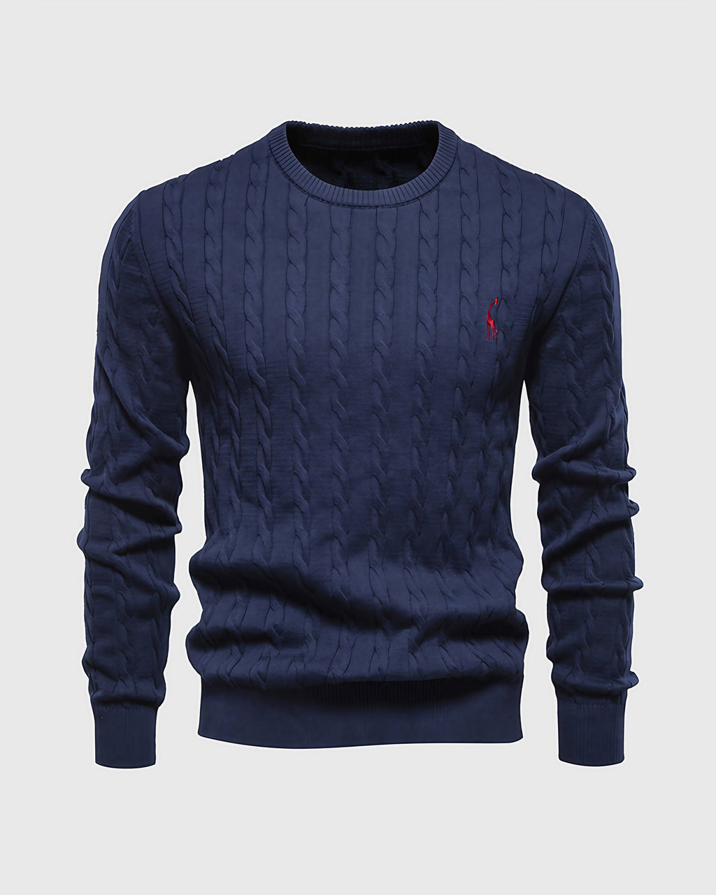Pull torsadé homme en maille, dix coloris, du M au 3XL, bleu marine