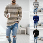 Pull homme de mi-saison, coupe moderne, quatre coloris