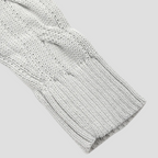 Pull homme col zippé en maille torsadée, coupe ajustée