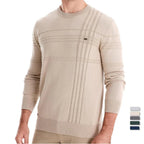 Pull en tricot homme coupe classique, lavable en machine