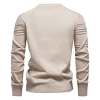 Pull en tricot homme coupe classique, lavable en machine