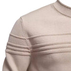 Pull en tricot homme coupe classique, lavable en machine