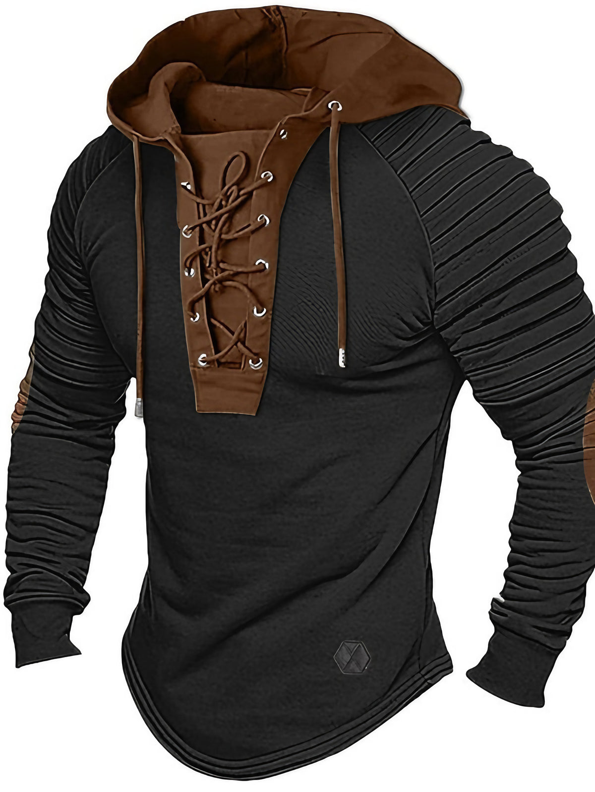 Pull homme d'hiver, poignets et ourlet côtelés, quatre coloris, noir