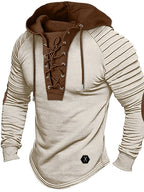 Pull homme d'hiver, poignets et ourlet côtelés, quatre coloris, blanc