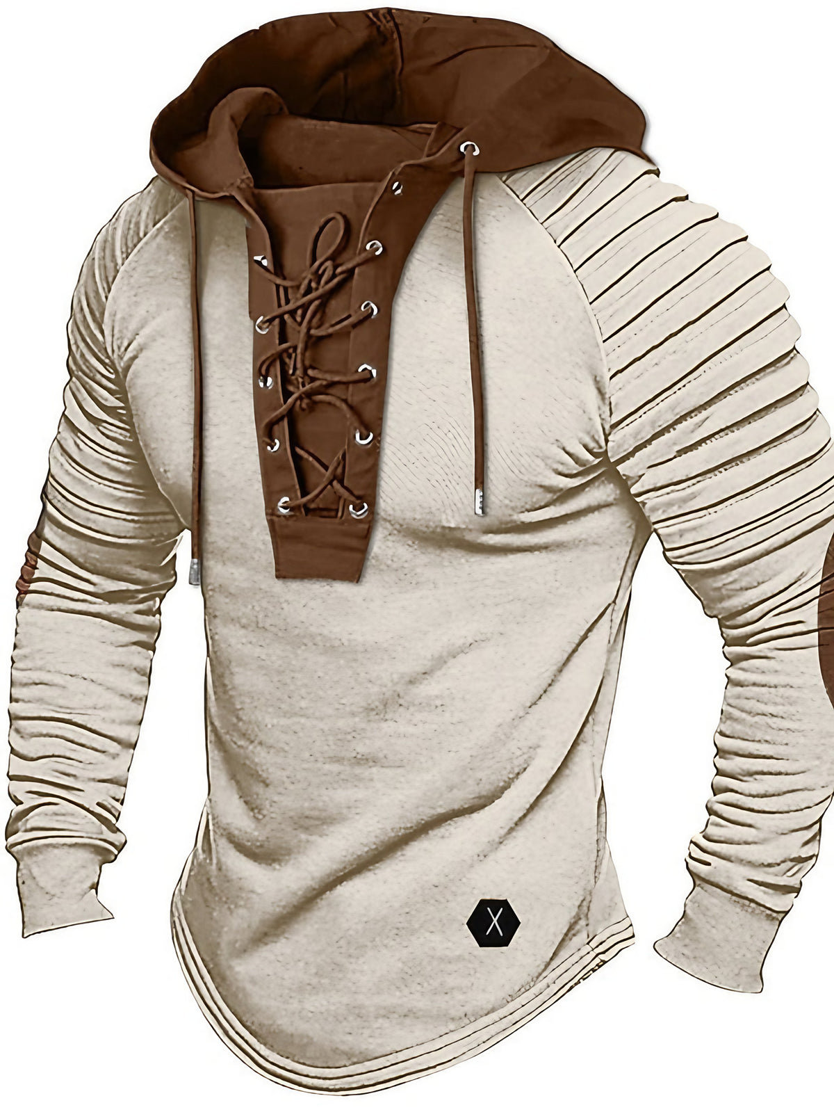 Pull homme d'hiver, poignets et ourlet côtelés, quatre coloris, blanc