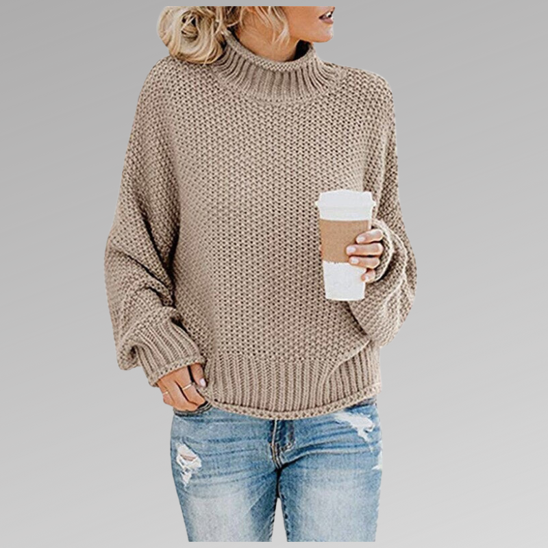 Pull femme en maille tricotée chaud, neuf coloris, du S au 3XL, beige