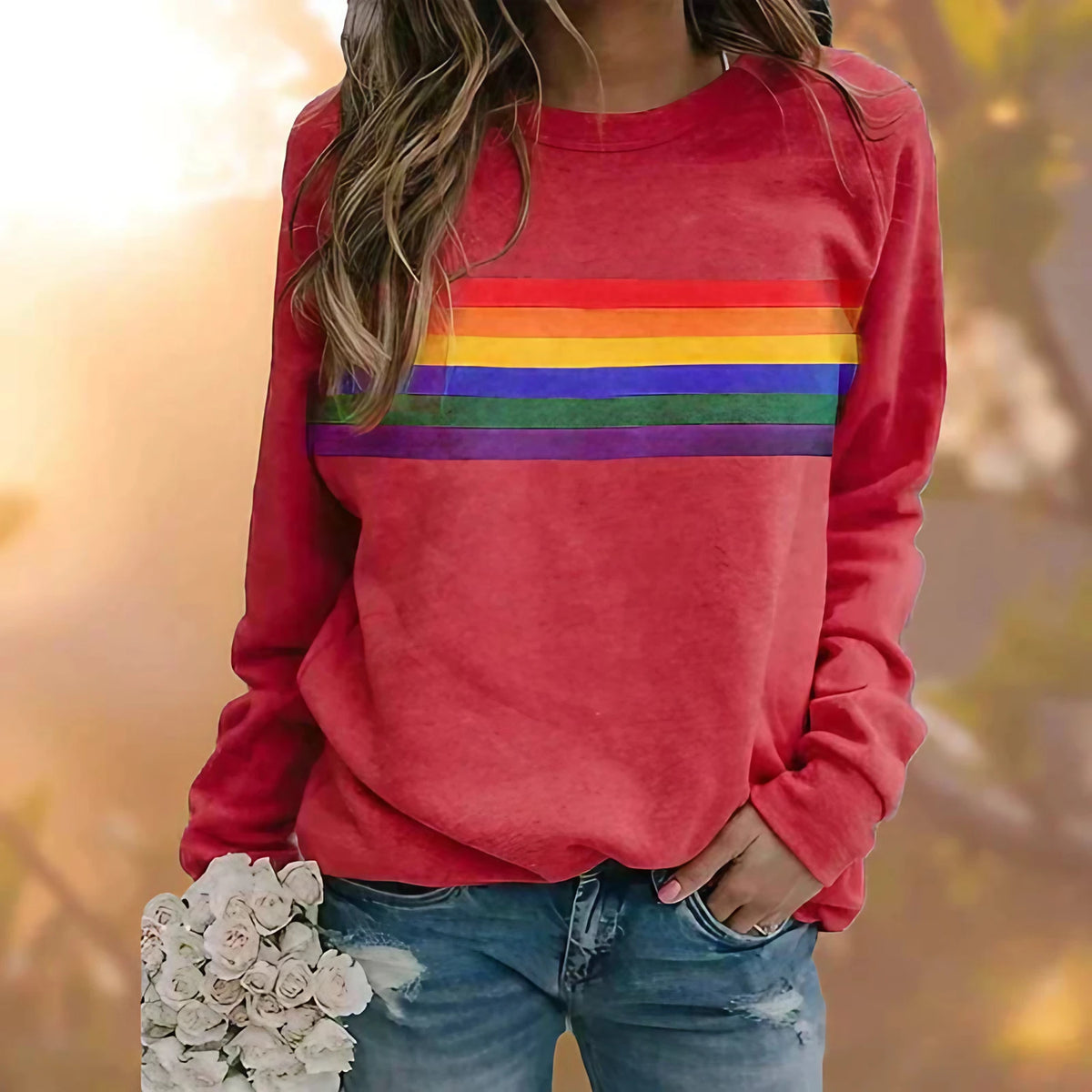 Pull en maille femme, cinq coloris, du S au 3XL, rouge