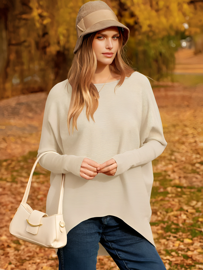 Pull oversize femme pour l'automne et l'hiver, du S au XL, abricot
