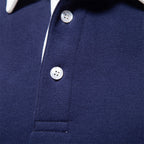 Pull col polo homme à manches longues, six coloris