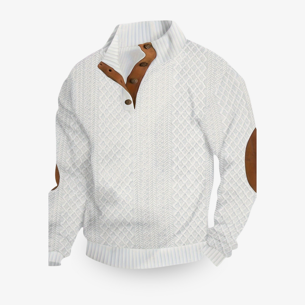 Pull homme chaud d'hiver, cinq coloris, du S au 3XL, blanc