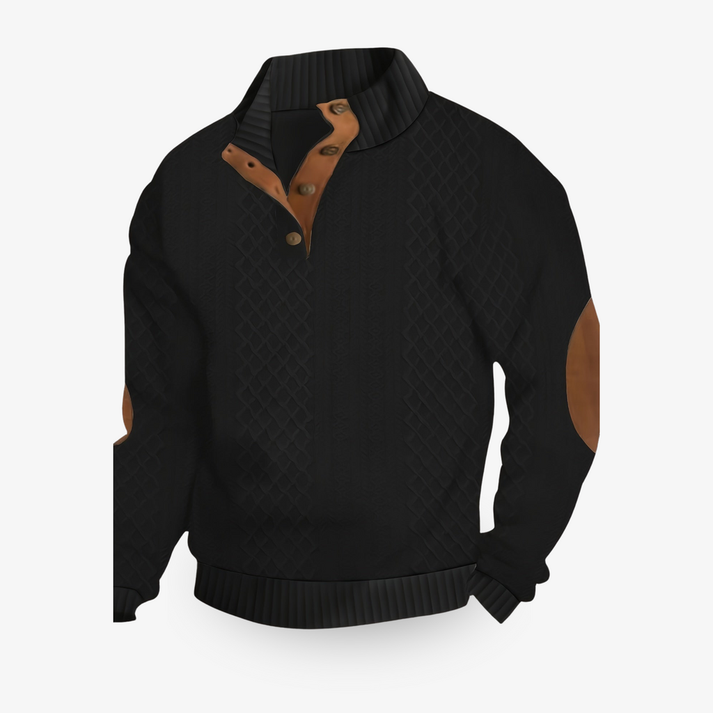 Pull homme chaud d'hiver, cinq coloris, du S au 3XL, noir