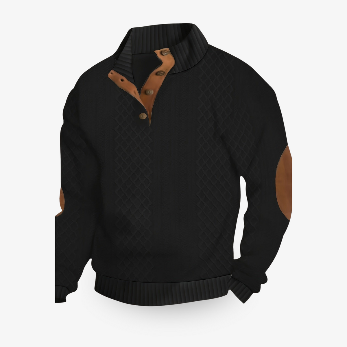 Pull homme chaud d'hiver, cinq coloris, du S au 3XL, noir