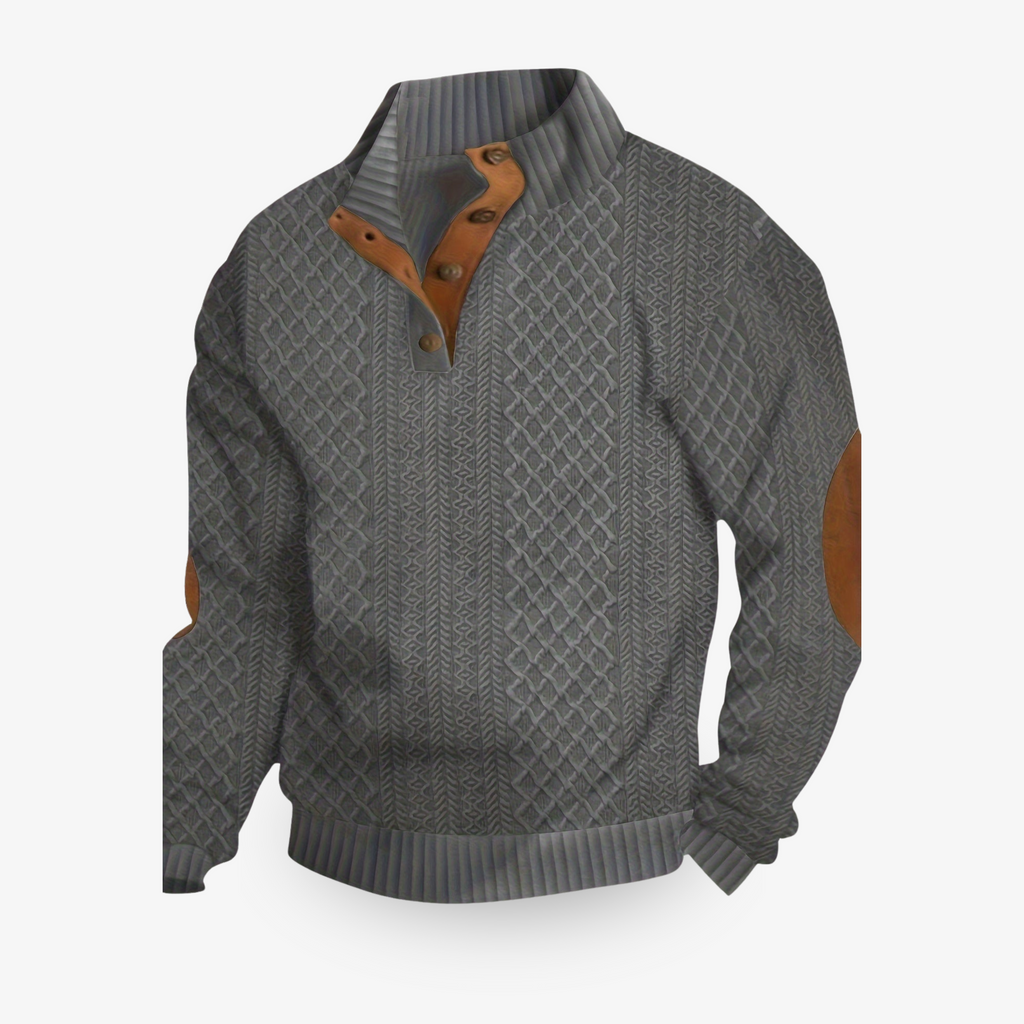Pull homme chaud d'hiver, cinq coloris, du S au 3XL, gris foncé