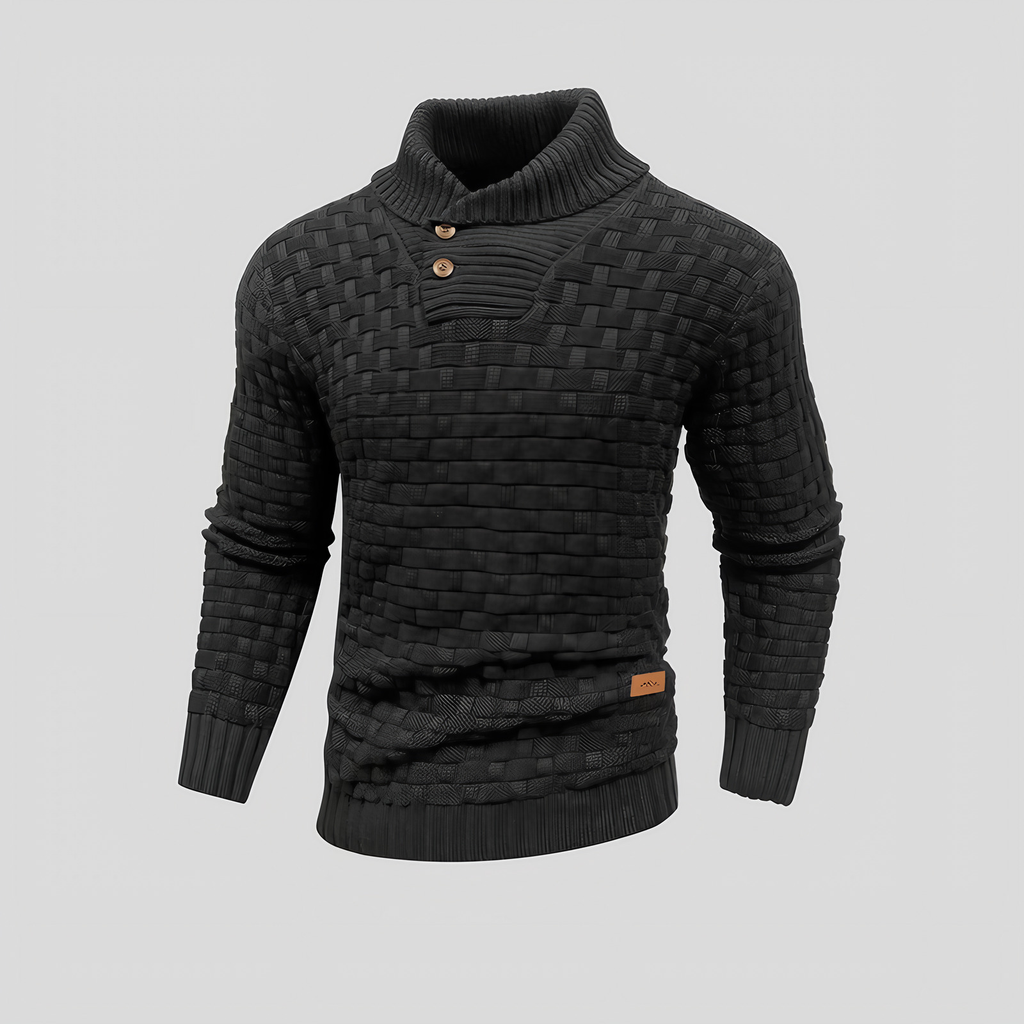 Pull thermique homme pour l'hiver, sept coloris, du S au 2XL, noir