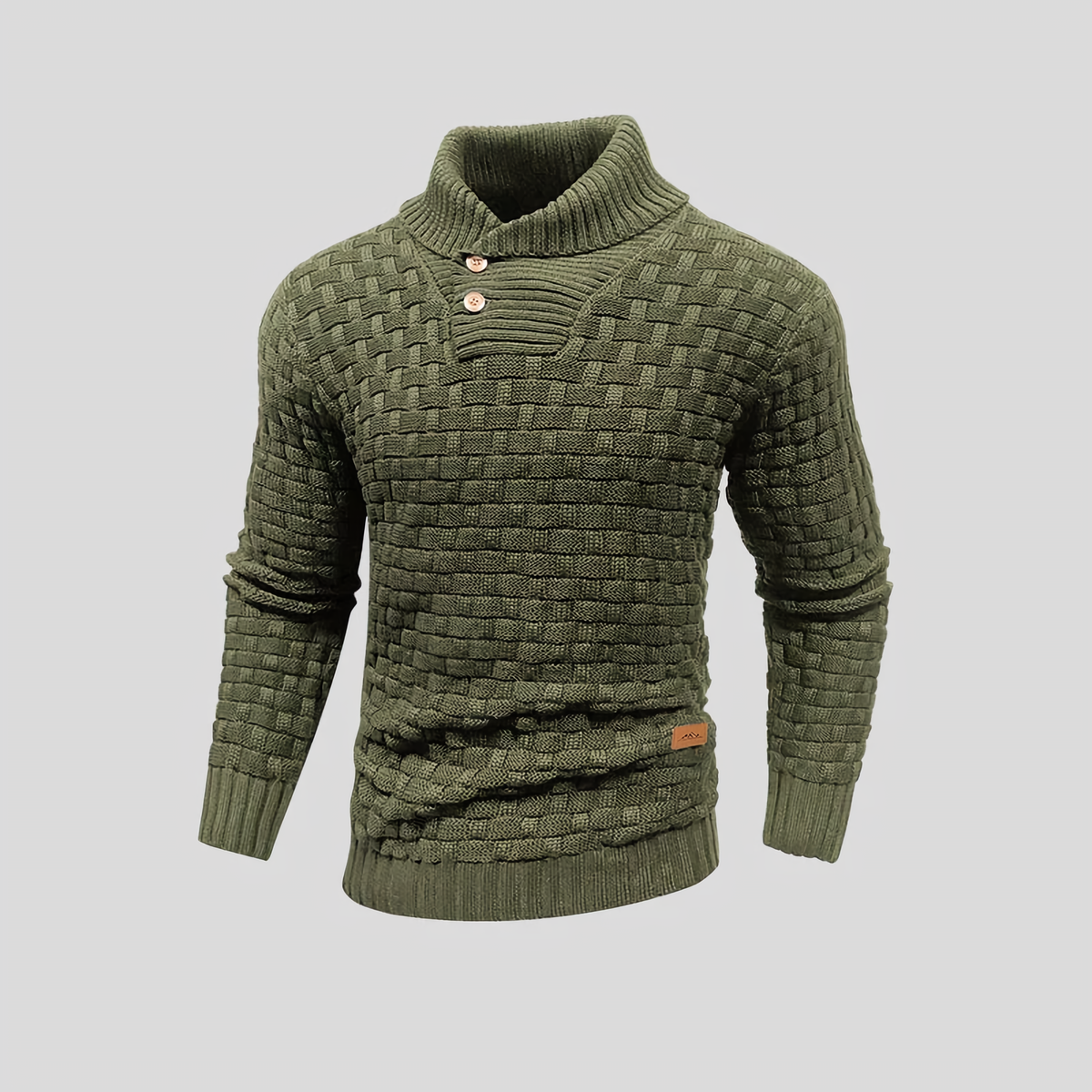 Pull thermique homme pour l'hiver, sept coloris, du S au 2XL, vert