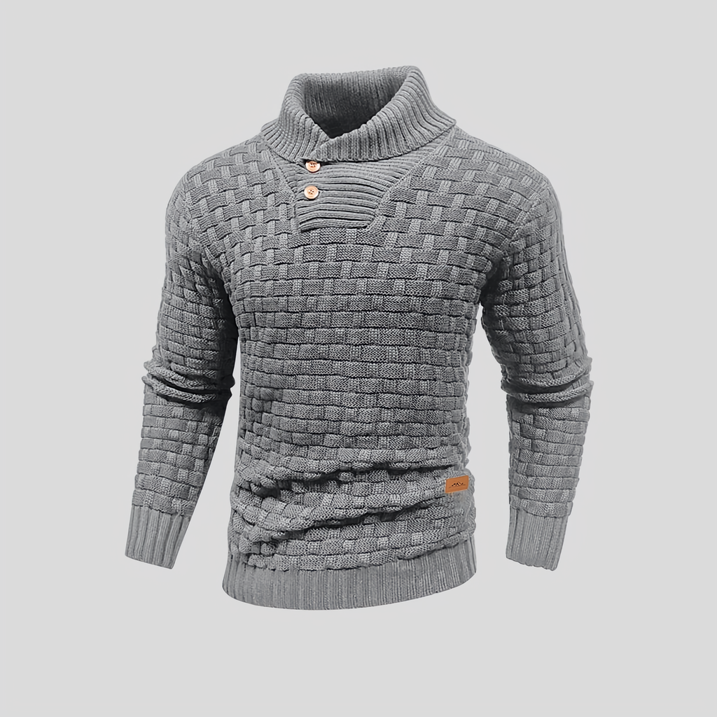 Pull thermique homme pour l'hiver, sept coloris, du S au 2XL, gris