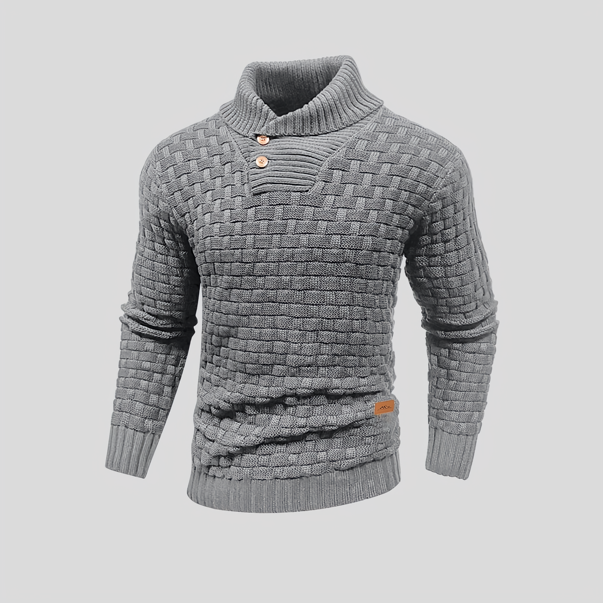 Pull thermique homme pour l'hiver, sept coloris, du S au 2XL, gris