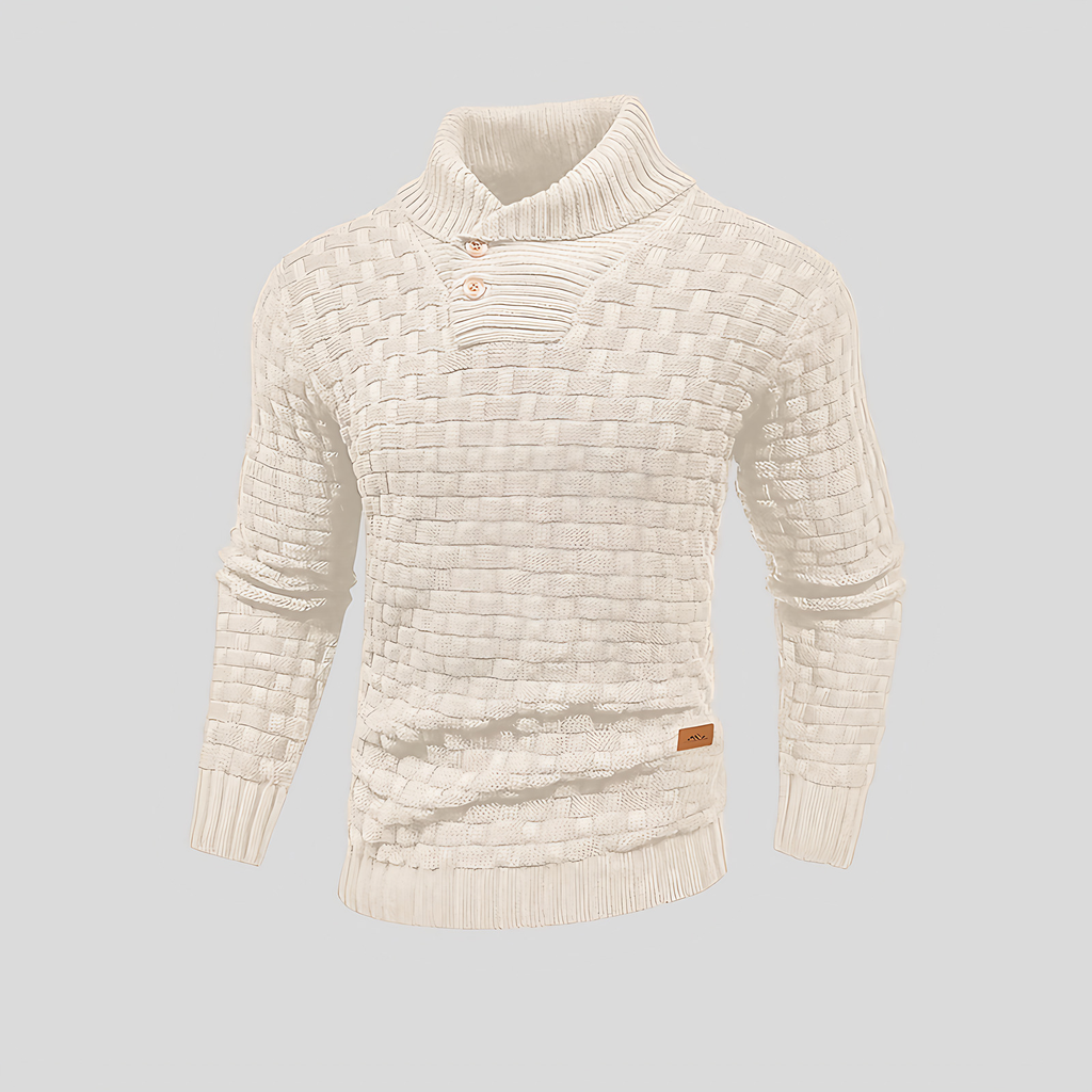 Pull thermique homme pour l'hiver, sept coloris, du S au 2XL, crème