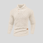 Pull thermique homme pour l'hiver, sept coloris, du S au 2XL, crème
