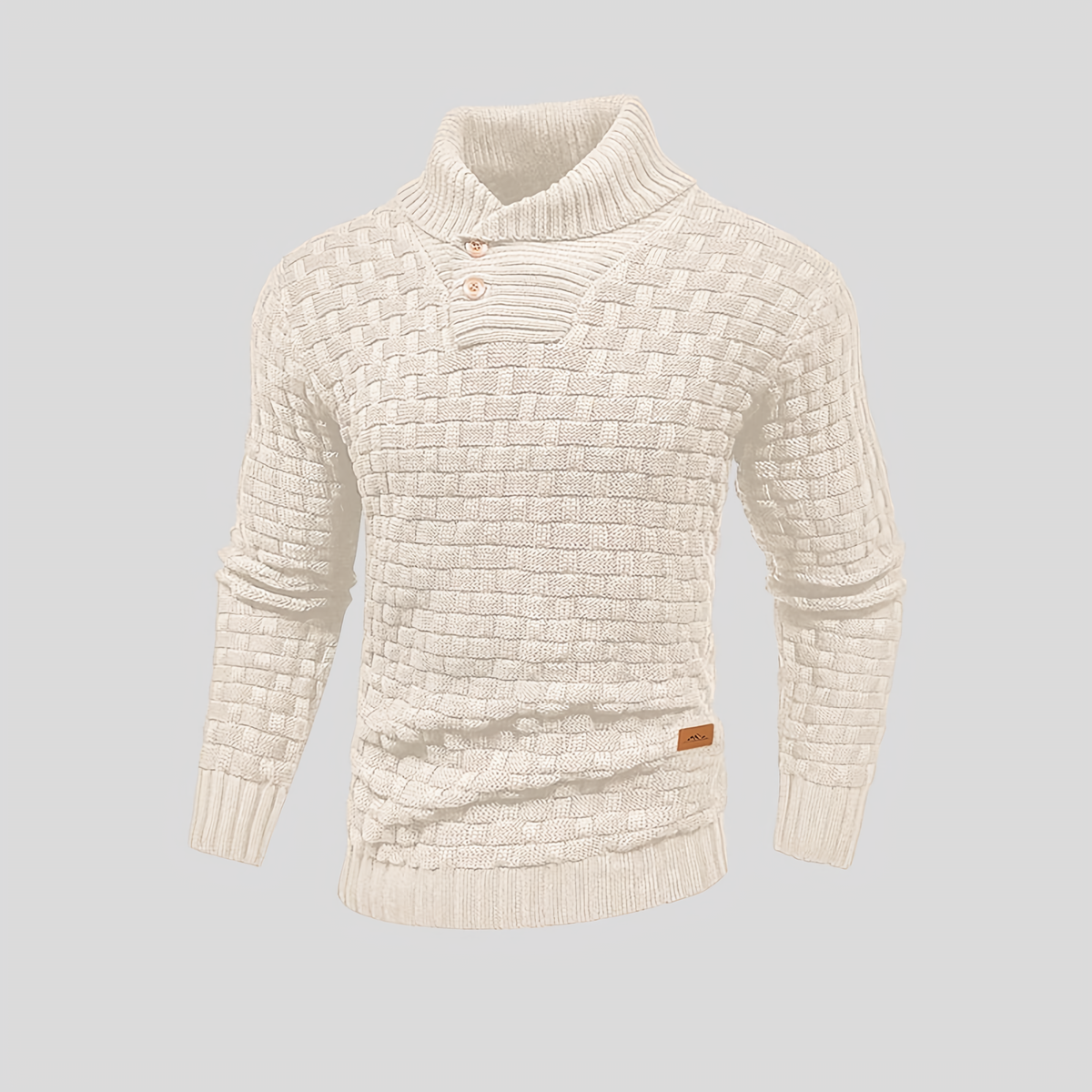 Pull thermique homme pour l'hiver, sept coloris, du S au 2XL, crème